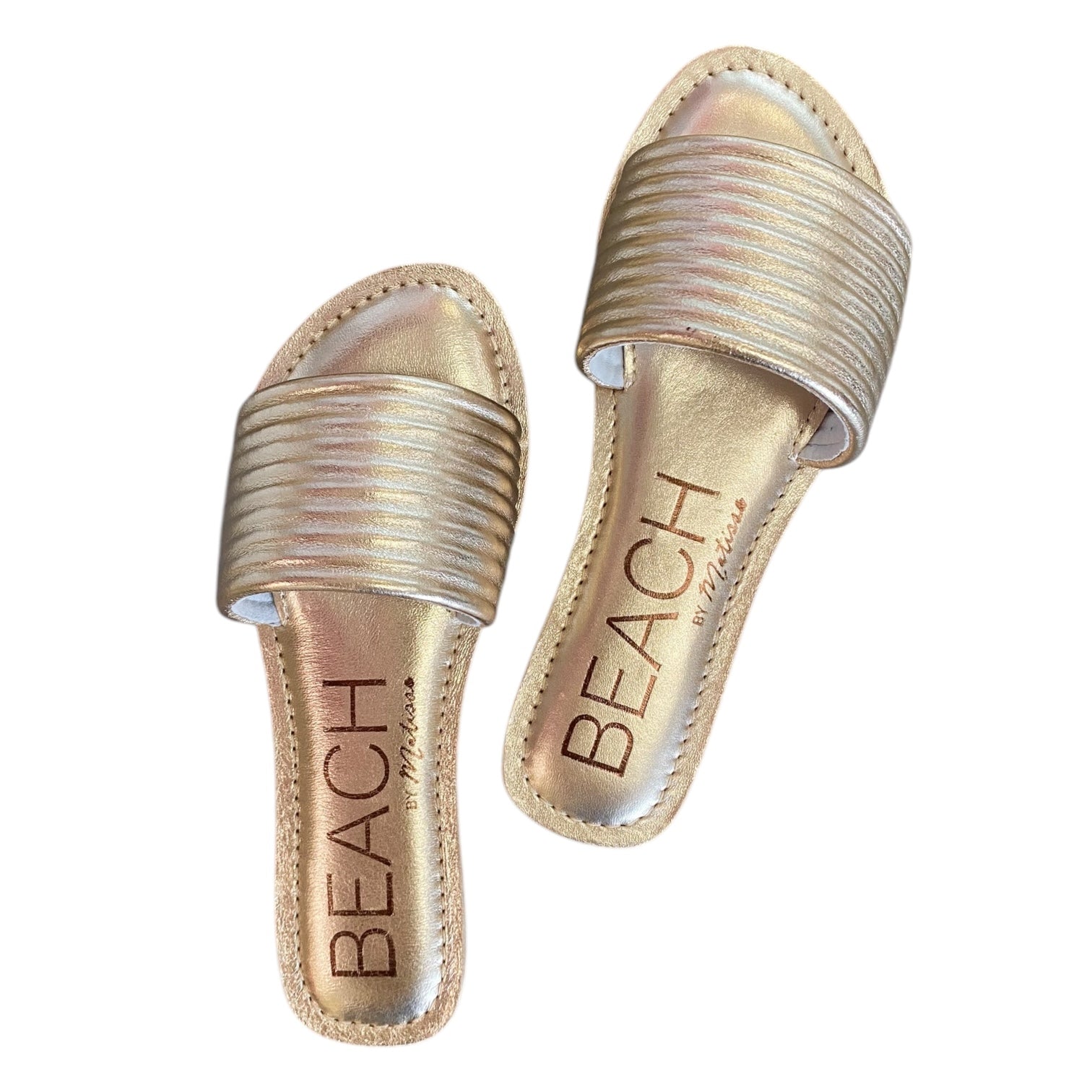 Metallic Flat Slide Gold