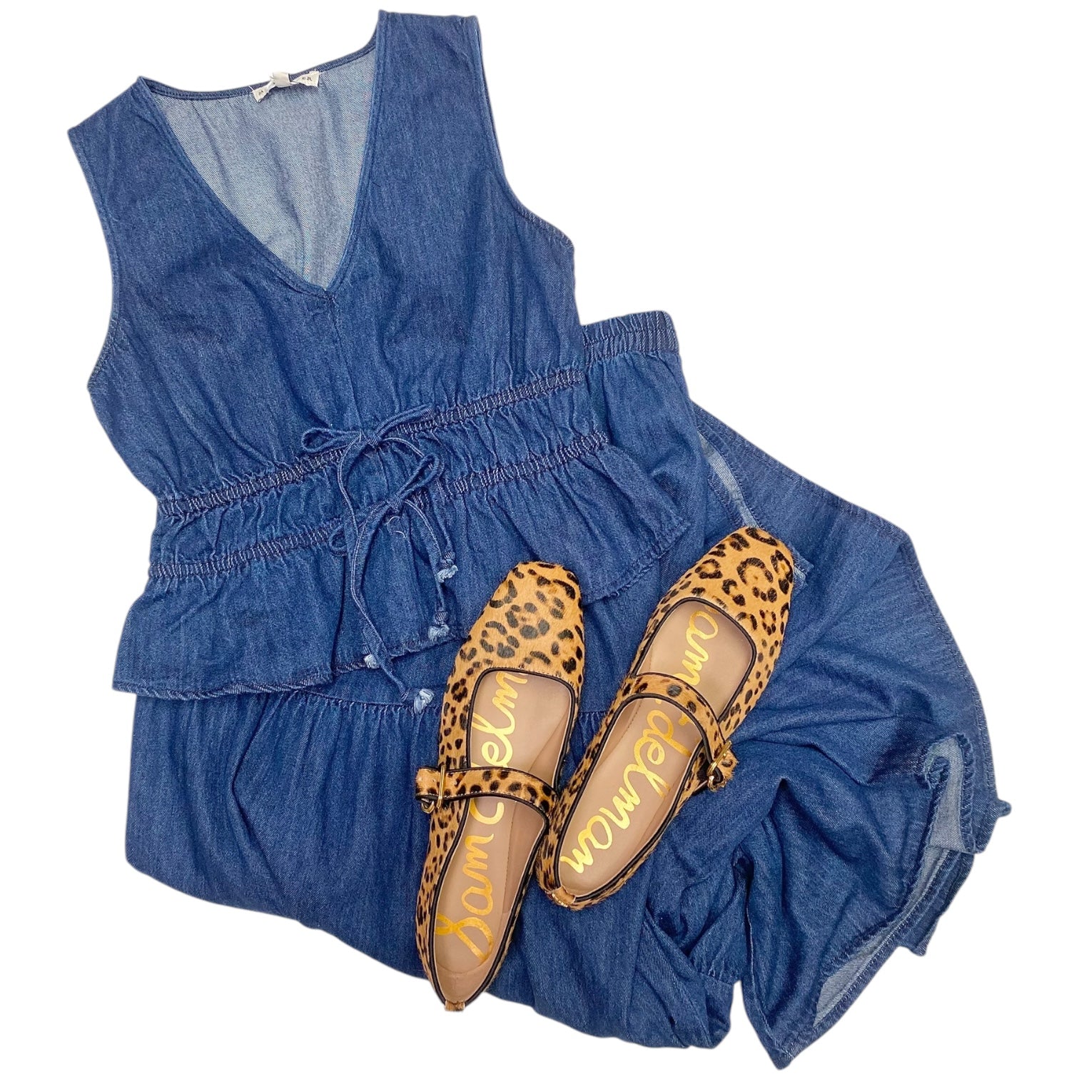 Denim Midi Skirt Denim