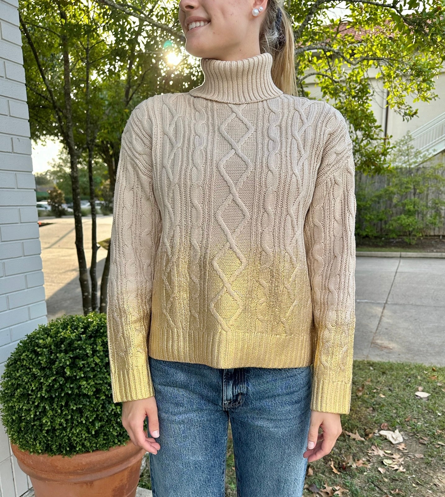 Ombre Sweater Taupe