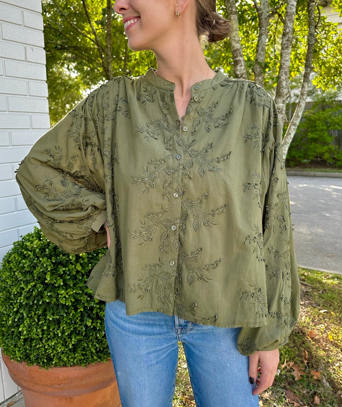 Mila Top Olive