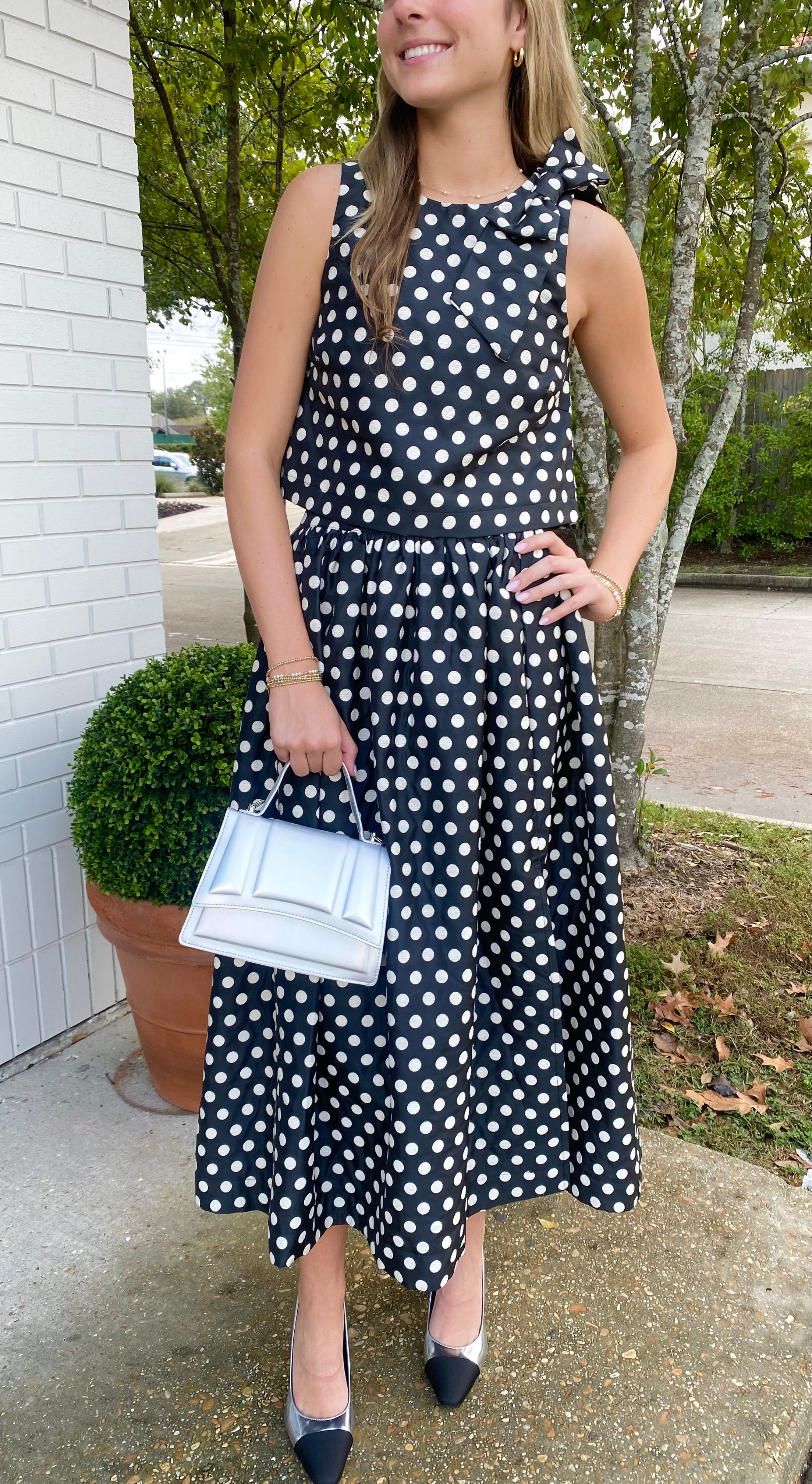 Kasey Polka Dot Skirt Set