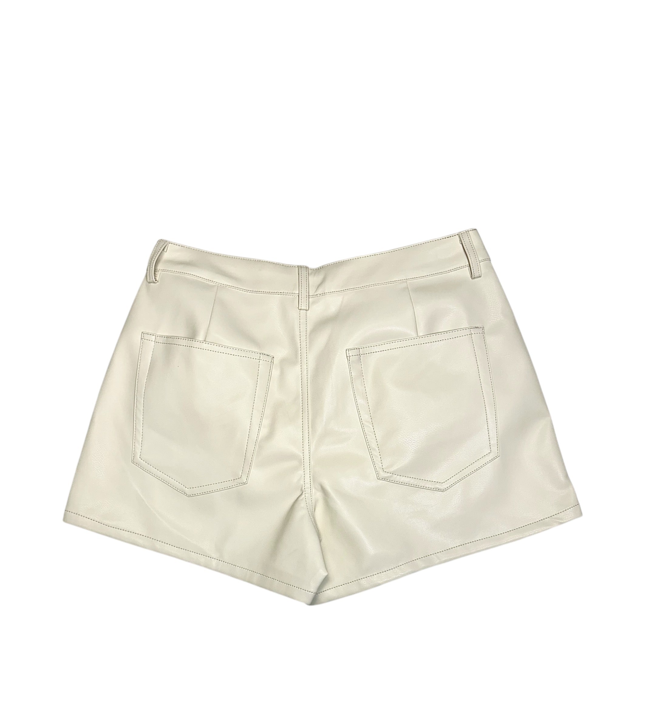 Lena Leather Skort Cream