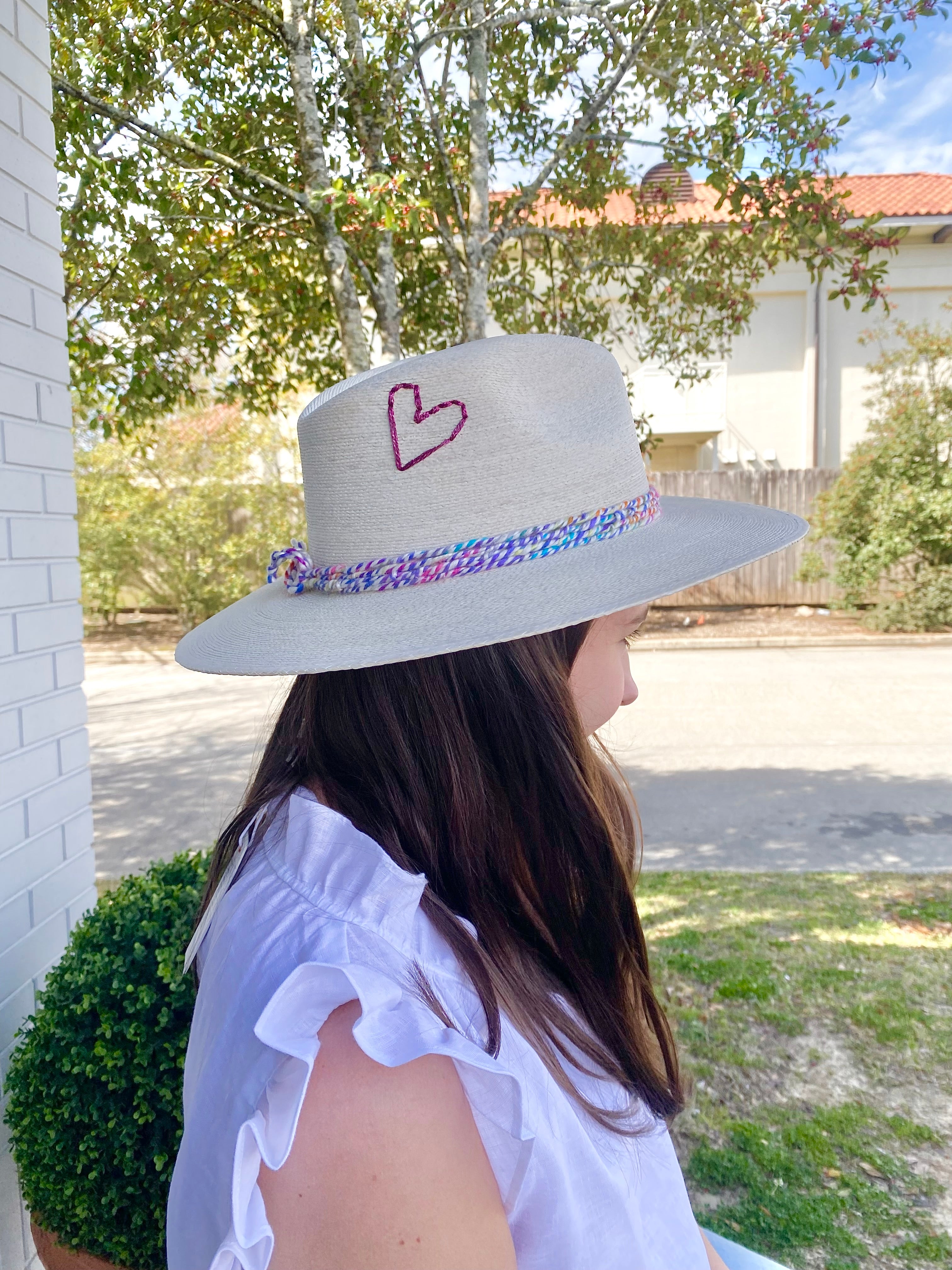 Palm Hat - Asymmetrical Heart