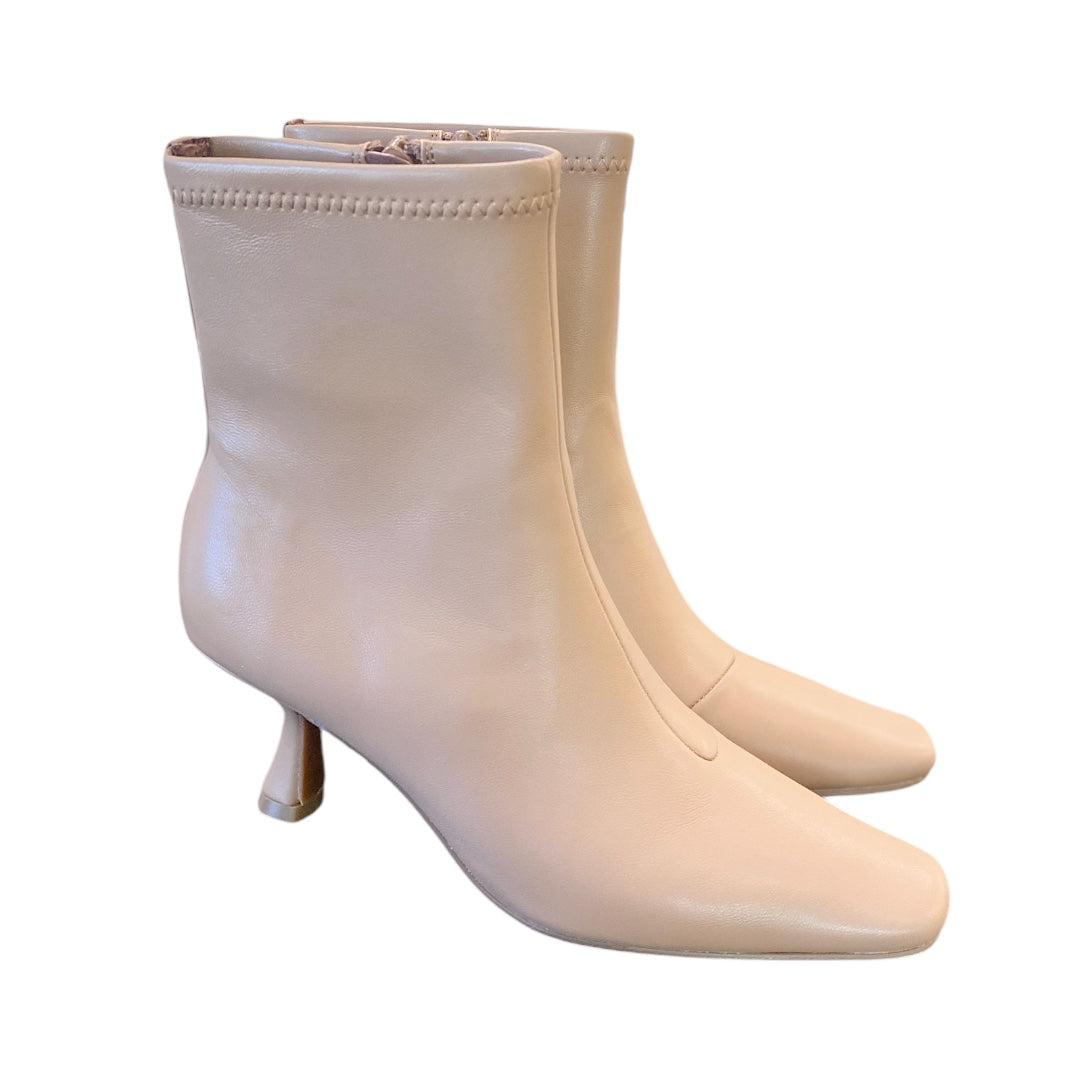 Heeled Mid Bootie Camel