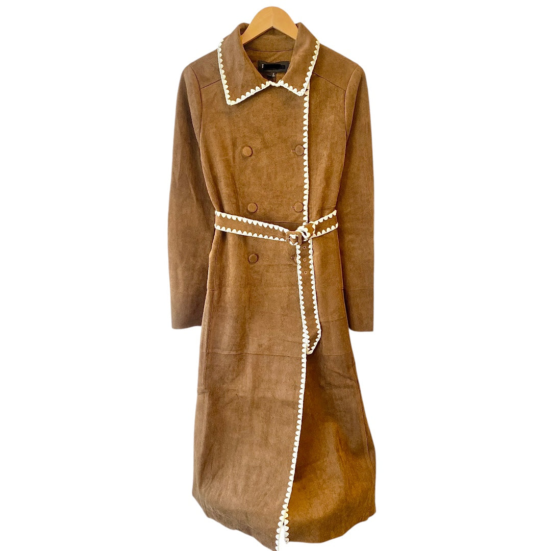 Double Buttoned Trench Coat Brown