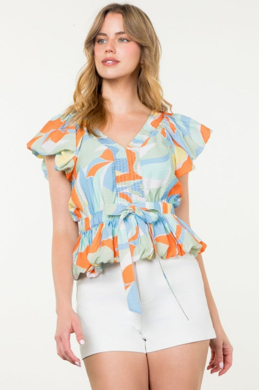 Boutiqo Top Blue