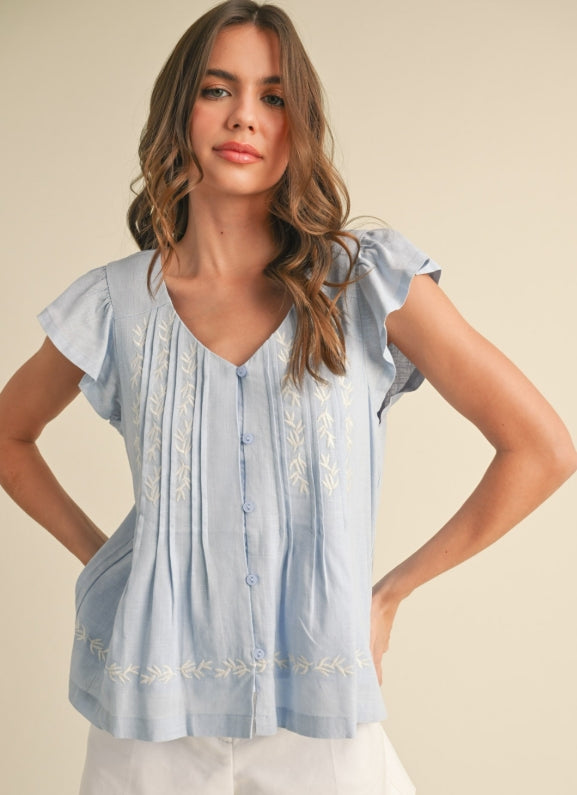Pippa Top Sky Blue