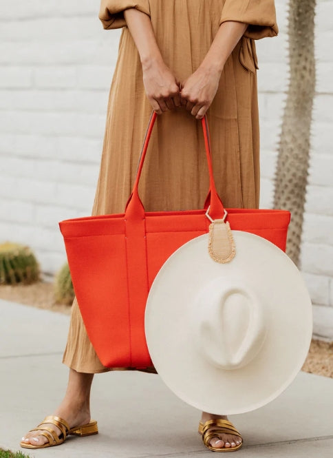 Frayed TopTote Nude