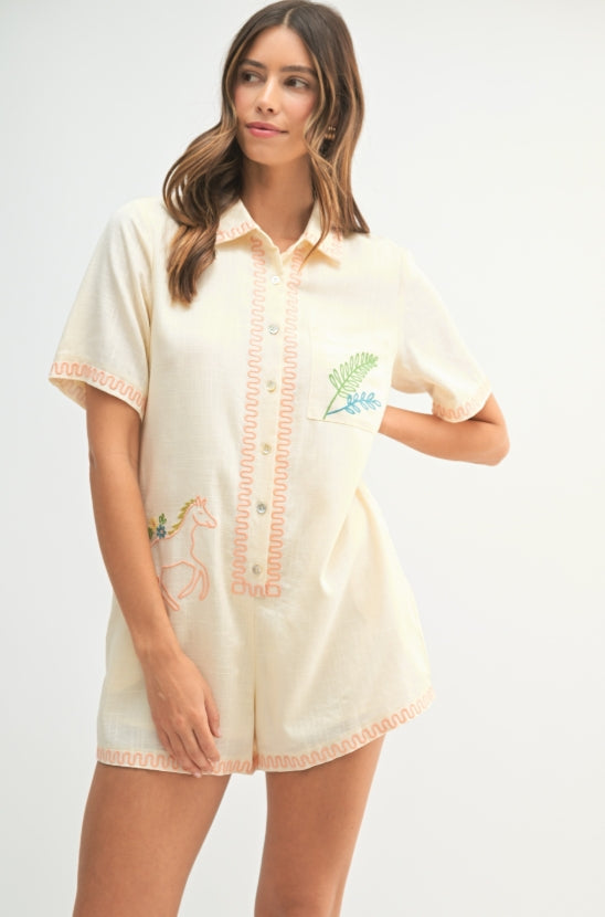 Button Down Romper
