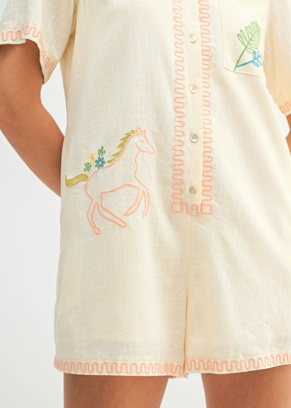Button Down Romper