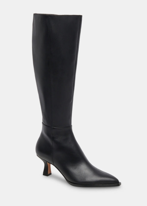 Auggie Leather Boot Black