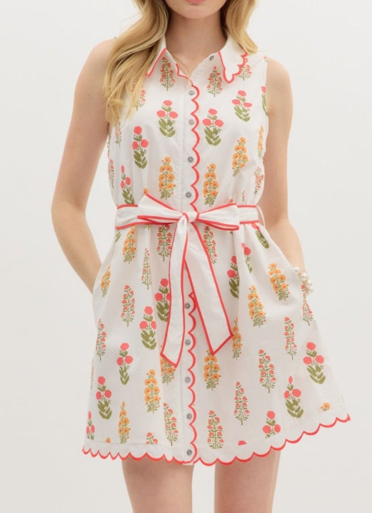 Deacon Dress Off White