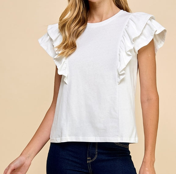 Amelia Top White