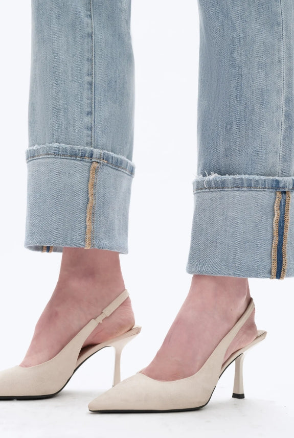 Flora Cuffed Denim Stellar